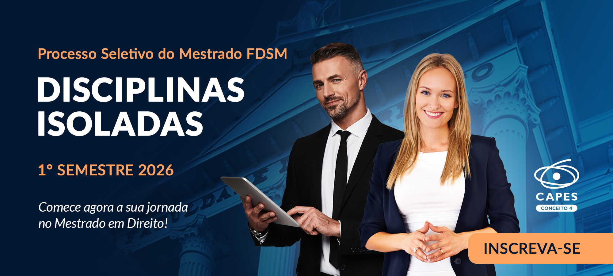 DISCIPLINAS ISOLADAS DO MESTRADO 2026