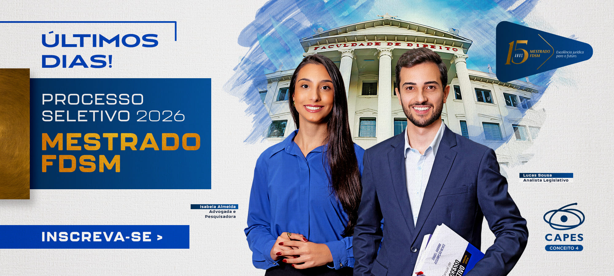 MESTRADO 2026 ÚLTIMOS DIAS