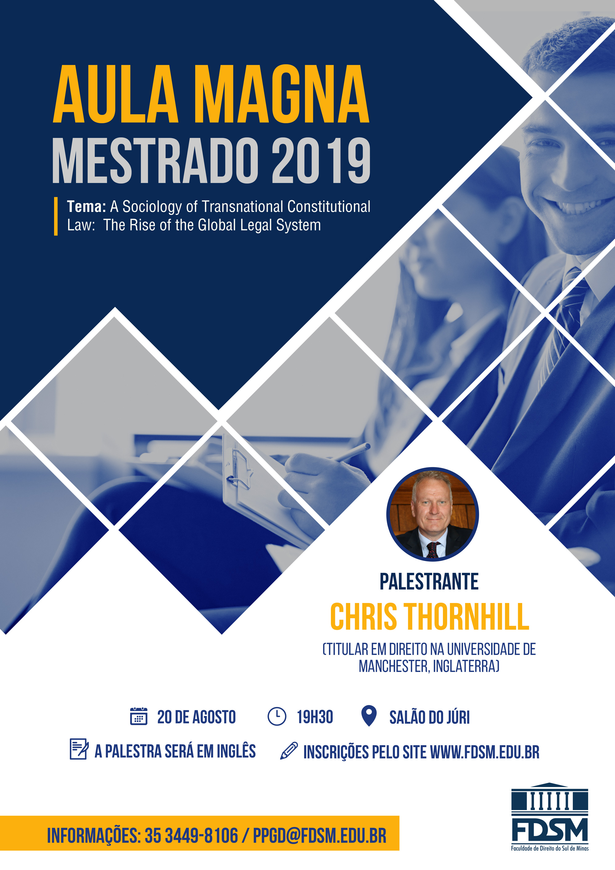 Notícia 5722 - AULA MAGNA DO MESTRADO