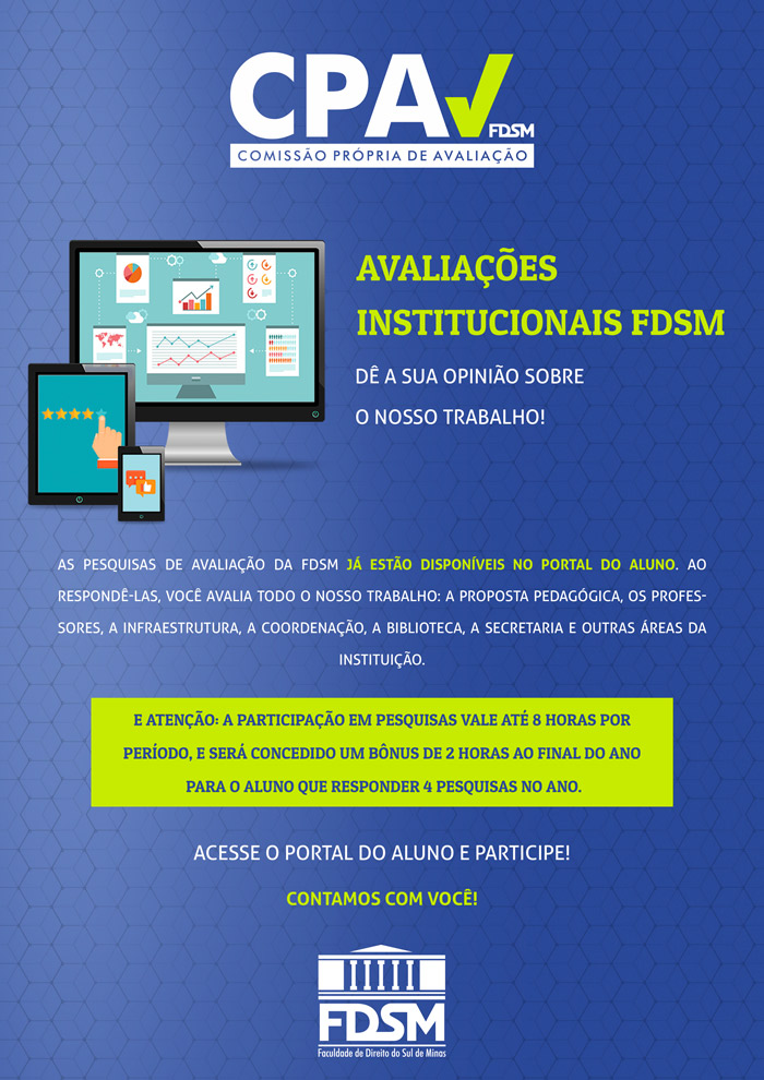Notícia 3797 - PARTICIPE DA AVALIAÇÃO INSTITUCIONAL 2017!