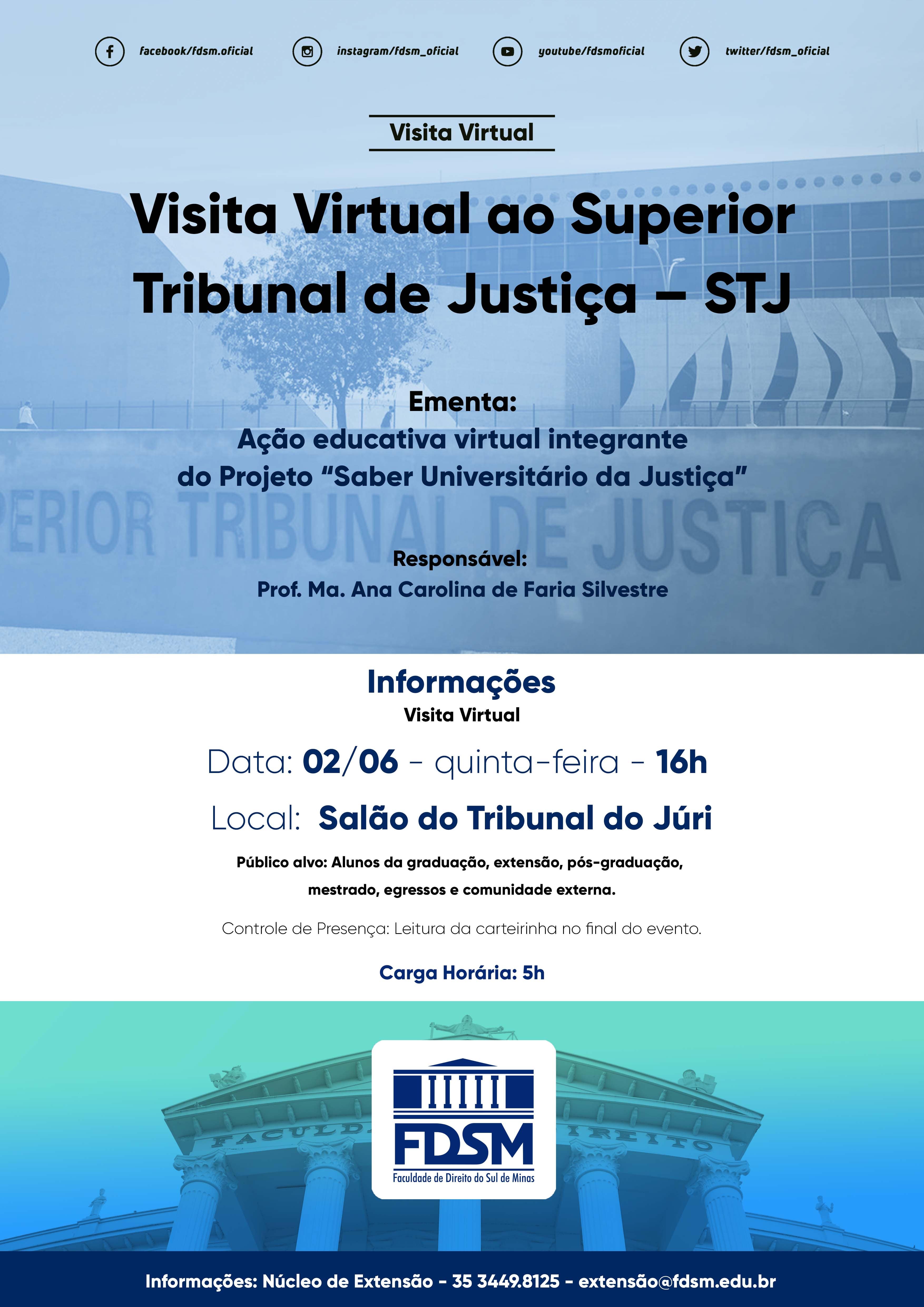 Evento 885 - VISITA VIRTUAL AO SUPERIOR TRIBUNAL DE JUSTIÃA Â STJ