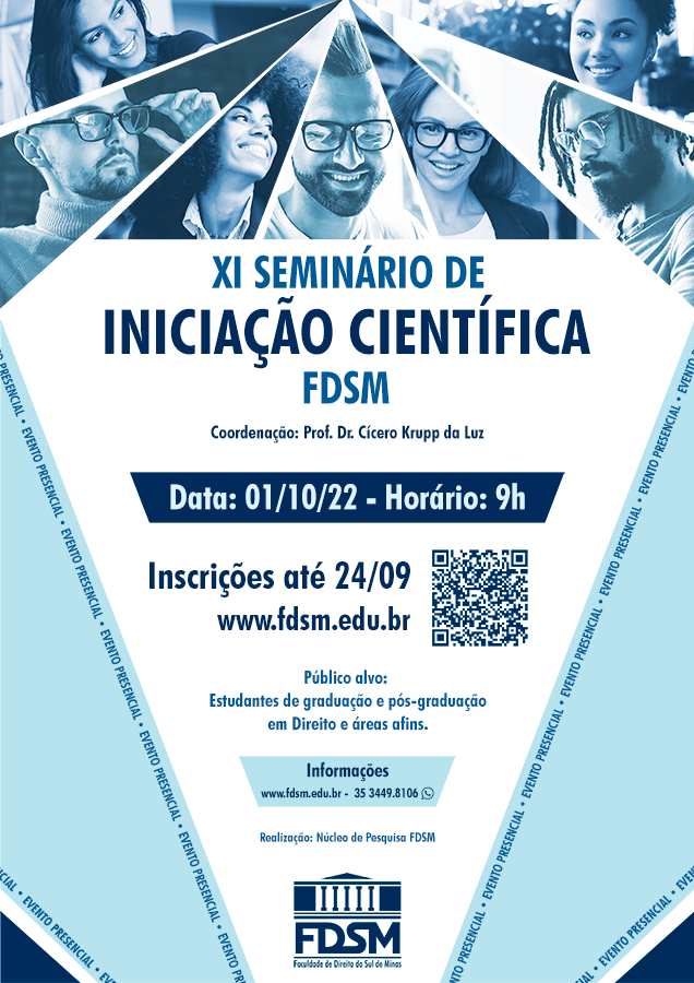 Evento 919 - XI SEMINÃRIO DE INICIAÃÃO CIENTÃFICA FDSM