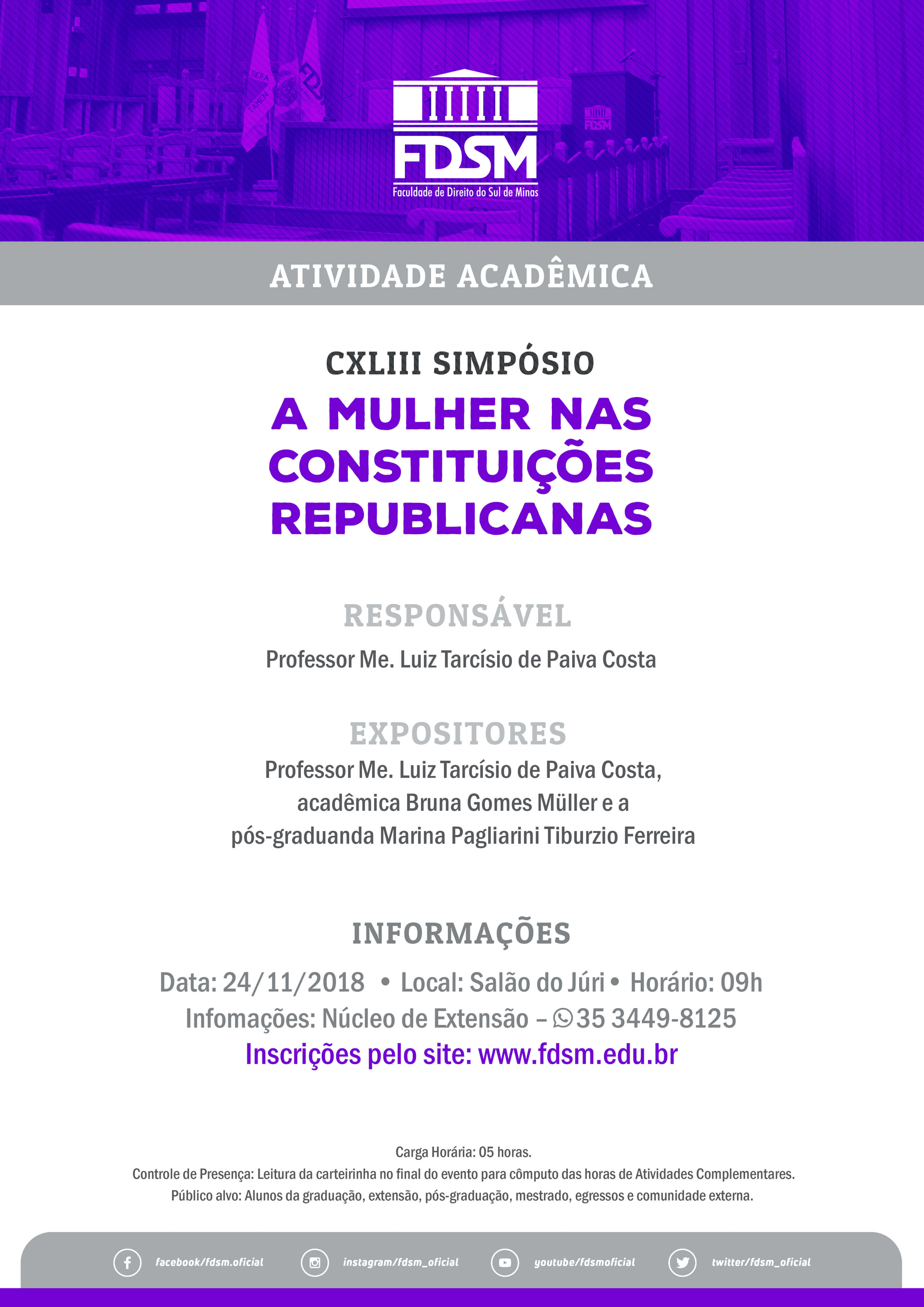 Evento 393 - CXLIII SIMPÓSIO