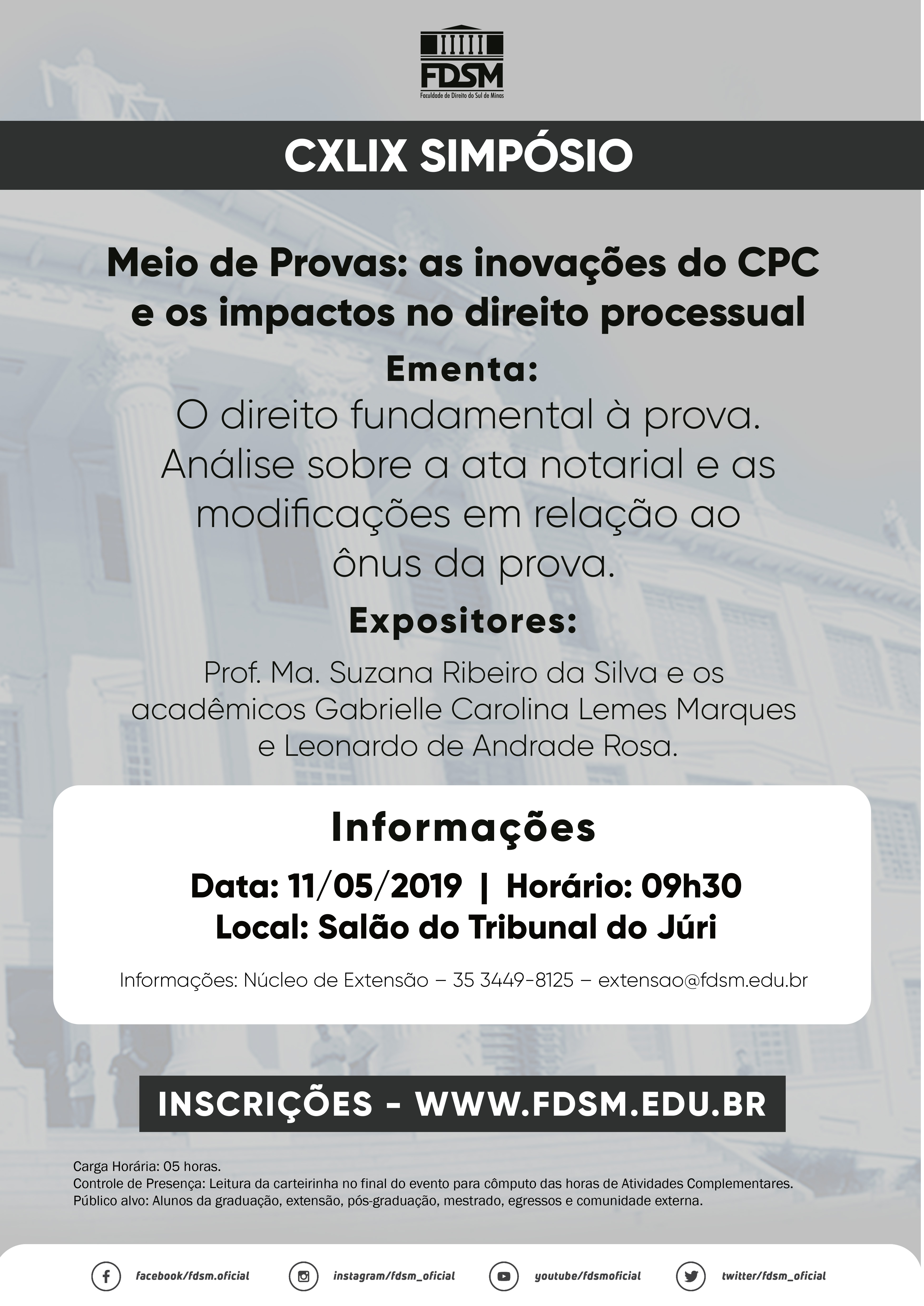 Evento 470 - CXLIX SIMPÓSIO